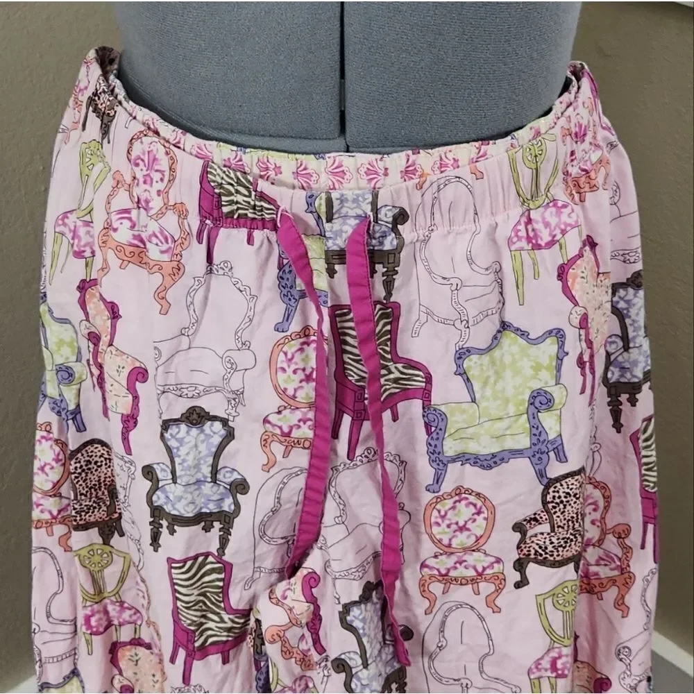 Nick & Nora Chairs Pajamas XL Vintage Y2k